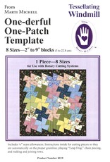 Marti Michell One-derful One-Patch Templates - Tessellating Windmill - 8219
