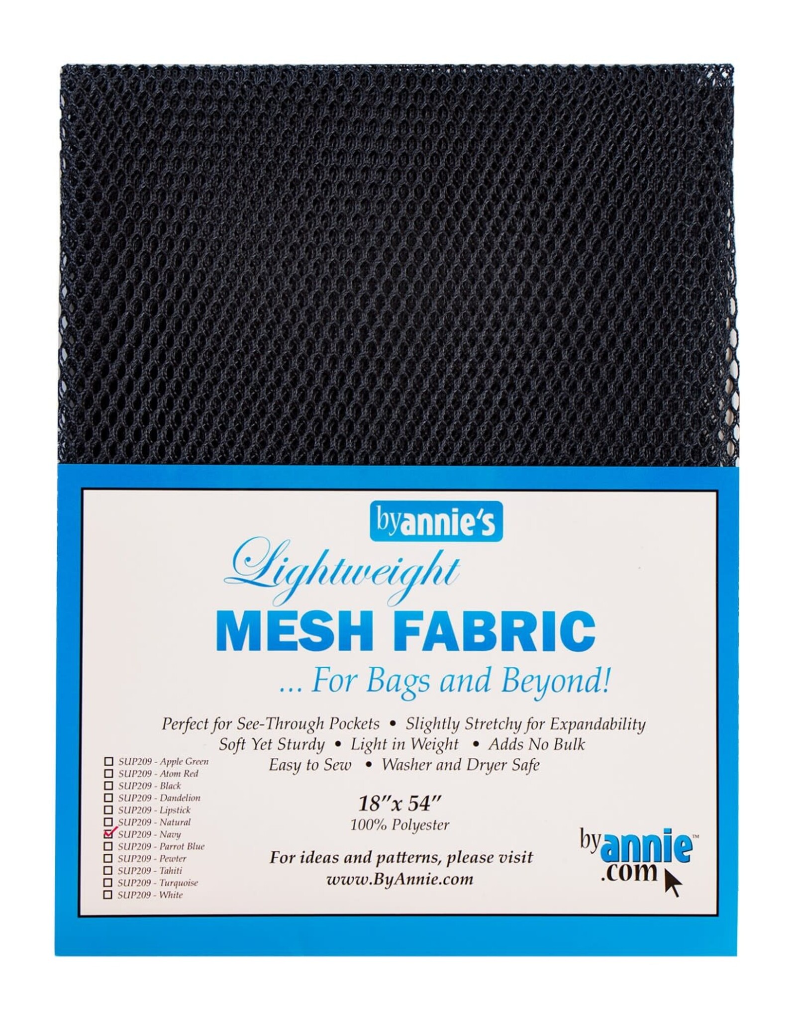 ByAnnie Mesh Fabric - 18 x 54 inch - Navy