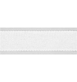 Restyle Borduurstof - Aidaband - 5 cm breed - 14 count - White