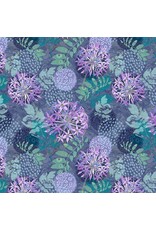 Blank Quilting Elsie Ess - Gypsy Flutter - Large Flowers Purple - 3051-55