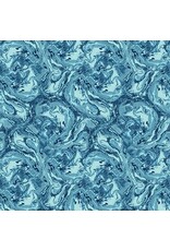 Blank Quilting Elsie Ess - Gypsy Flutter - Marble Texture Turquoise - 3054-72