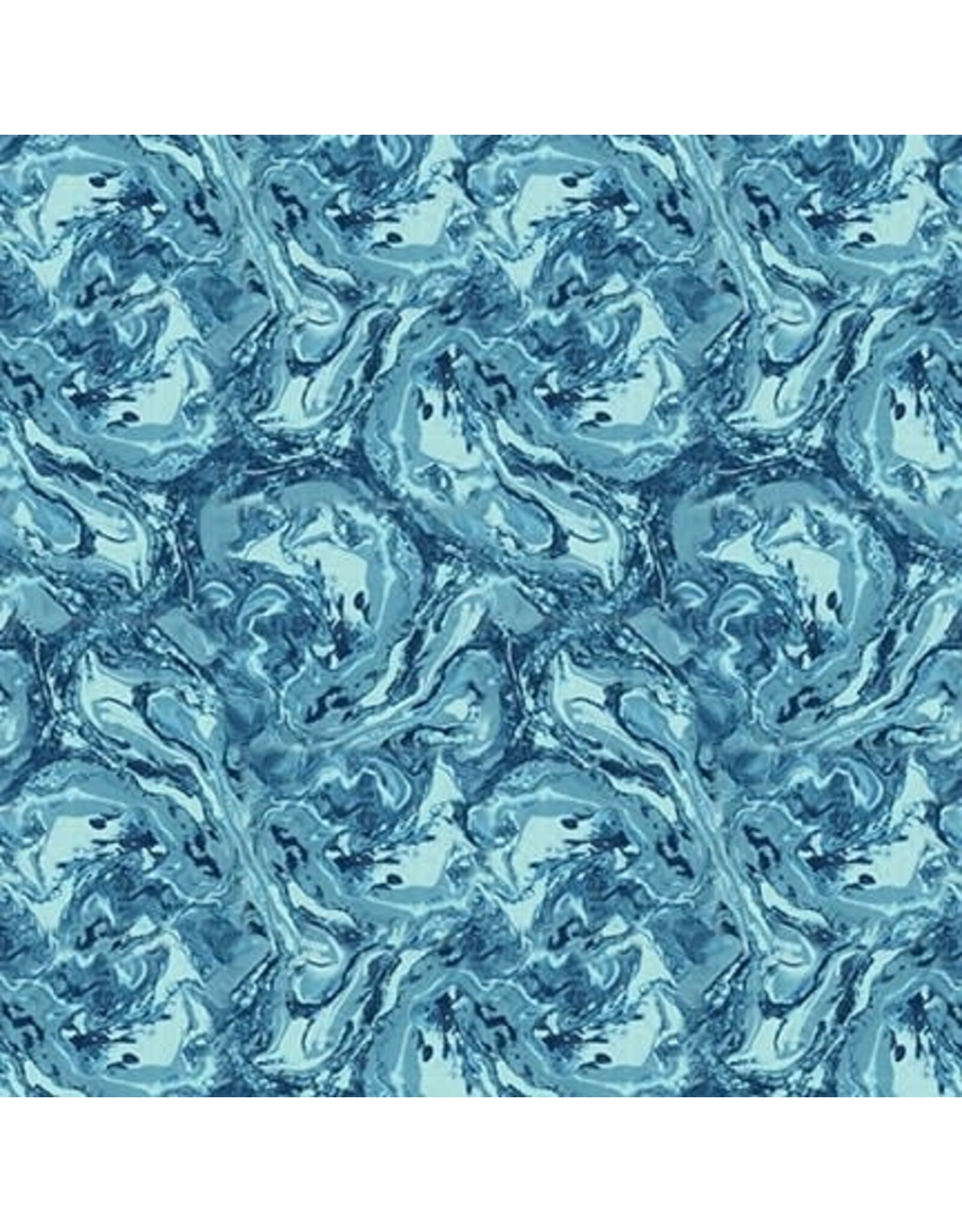 Blank Quilting Elsie Ess - Gypsy Flutter - Marble Texture Turquoise - 3054-72