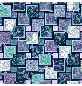 Blank Quilting Gypsy Flutter - Patchwork Dark Blue