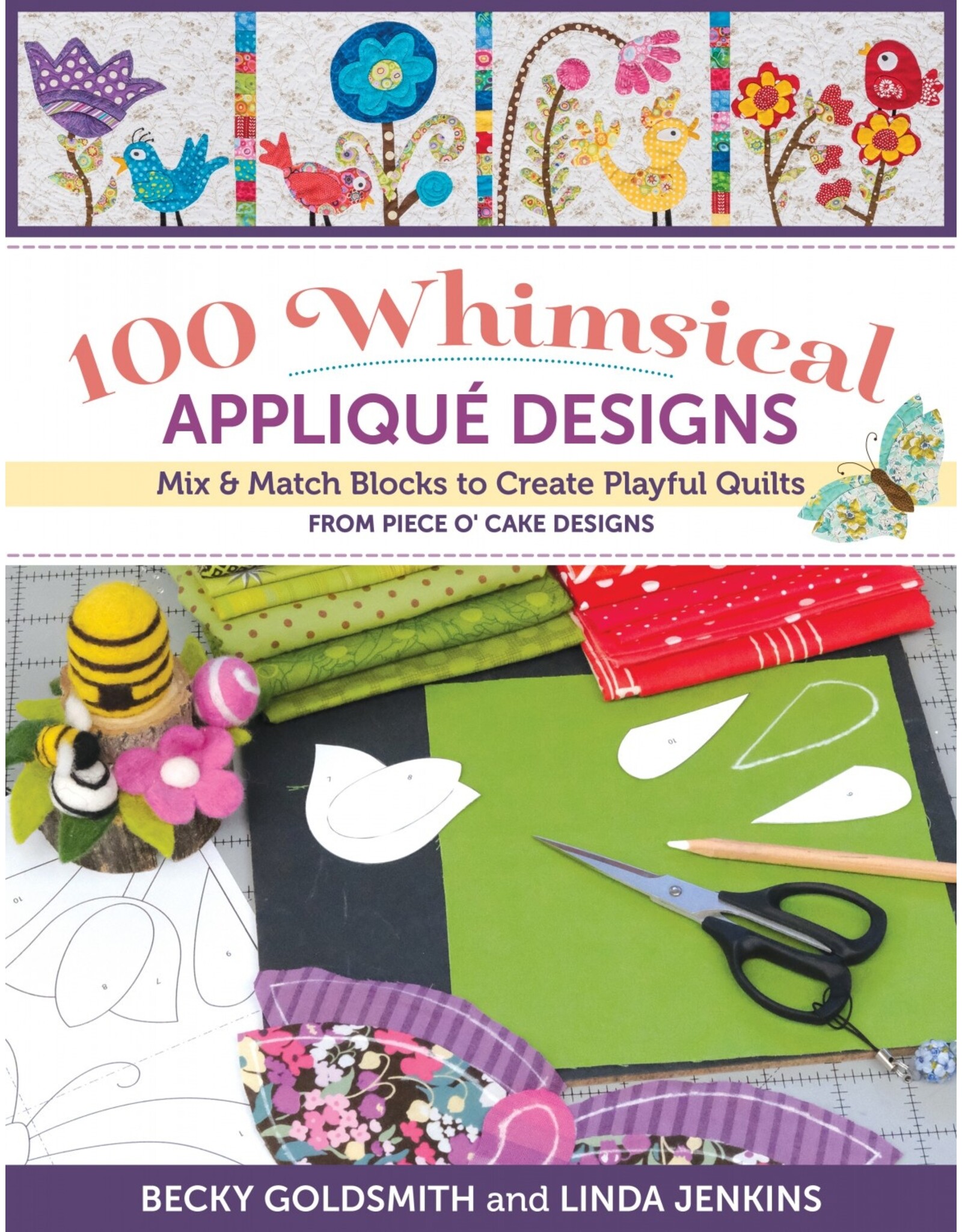 CT Publishing Becky Goldsmith & Linda Jenkins - 100 Whimsical Appliqué Designs