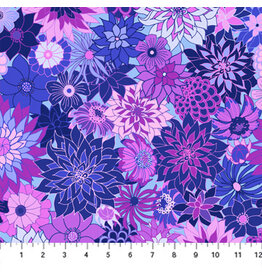 Figo Happiness - Dahlias Purple coupon (± 52 x 110 cm)