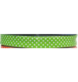 Restyle Biais Tape - 1 meter - dot - green - 18 mm