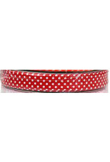 Restyle Biais Tape - 1 meter - Dot - Red - 18 mm