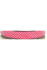 Restyle Biais band - 1 meter - stip - roze - 18 mm