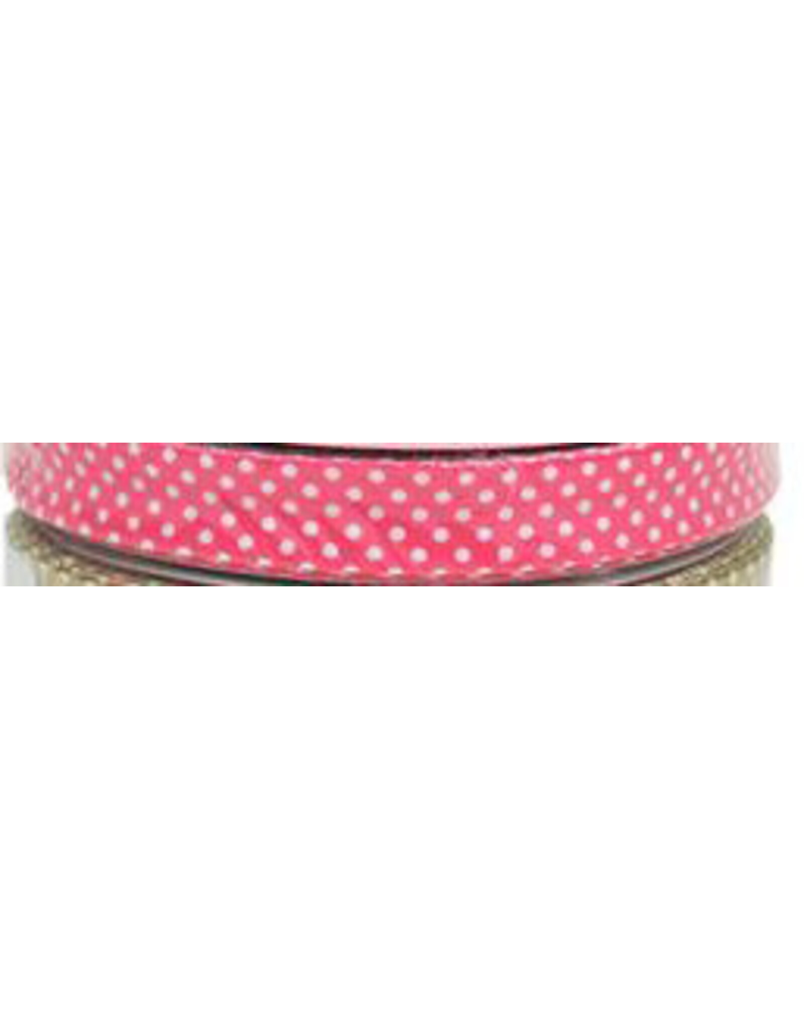 Restyle Biais Tape - 1 meter - Dot - Pink - 18 mm