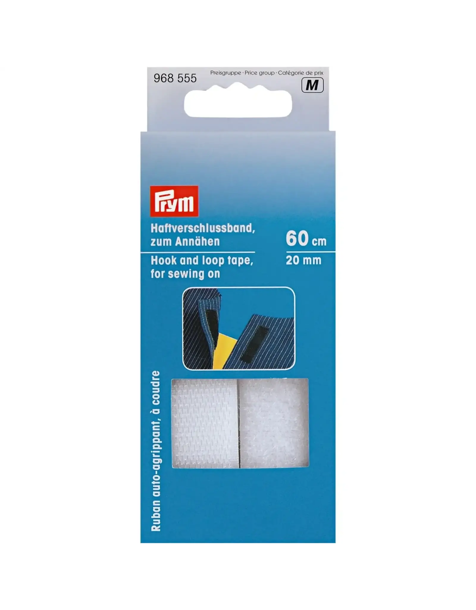 Prym Hook and Loop Tape - Sew on - white - 20 mm