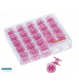 Janome Bobbins - 25 pcs. - Pink