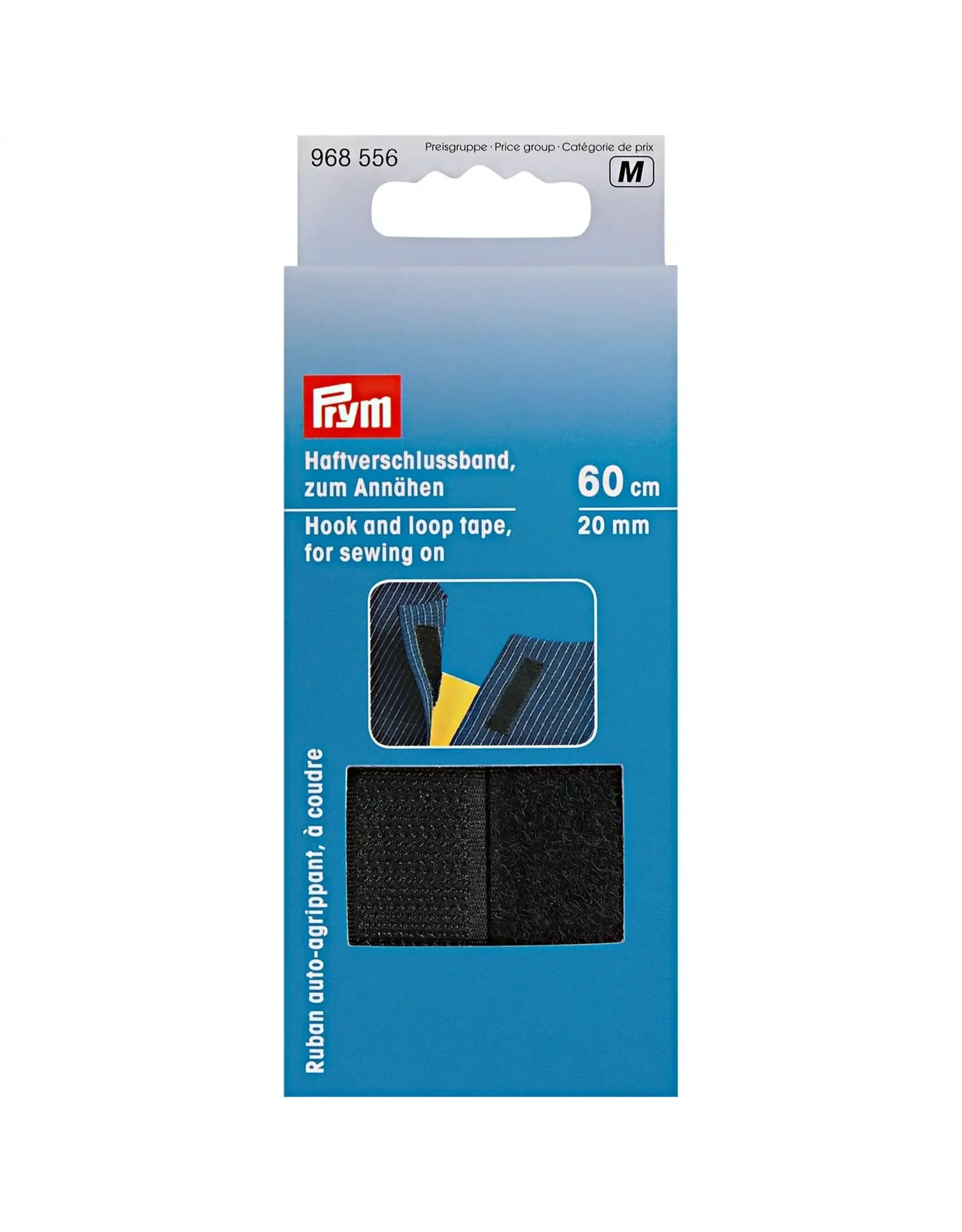 Prym Hook and Loop Tape - Sew on - black - 20 mm