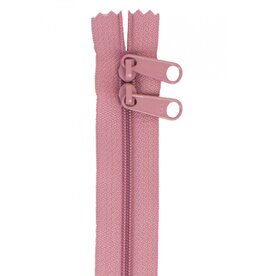 ByAnnie Handbag Zipper - 30 inch / 76 cm - double slide - Dusty Rose