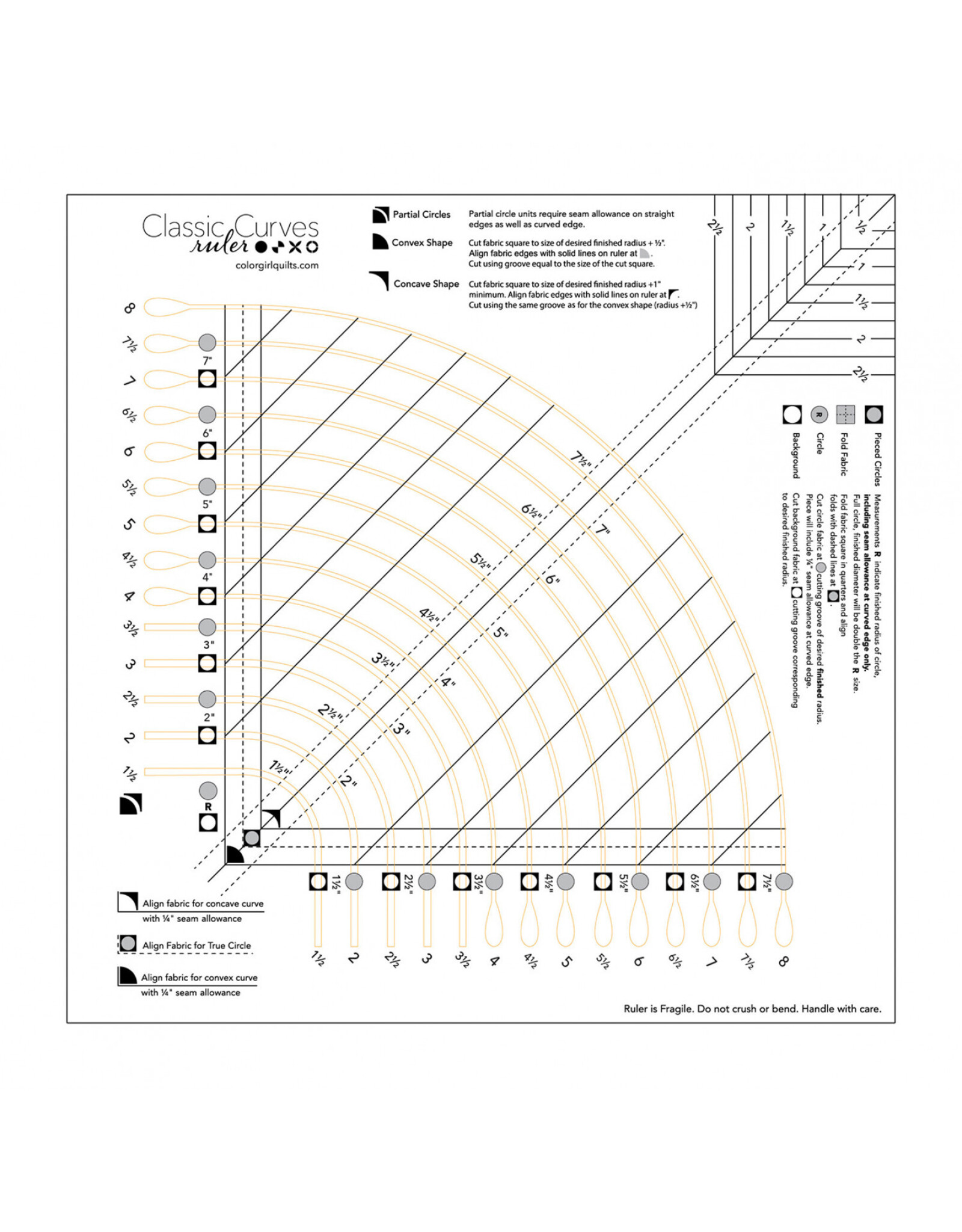 Diversen Classic Curves Ruler - Redesign
