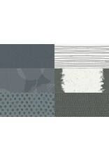 Andover Giucy Giuce - Ink - Fat Quarter Bundle - Warm Grey