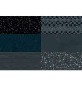 Andover Ink - Fat Quarter Pakket - Dark Grey