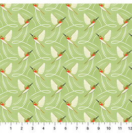 Figo Sunday - Hummingbirds Green coupon (± 34 x 110 cm)