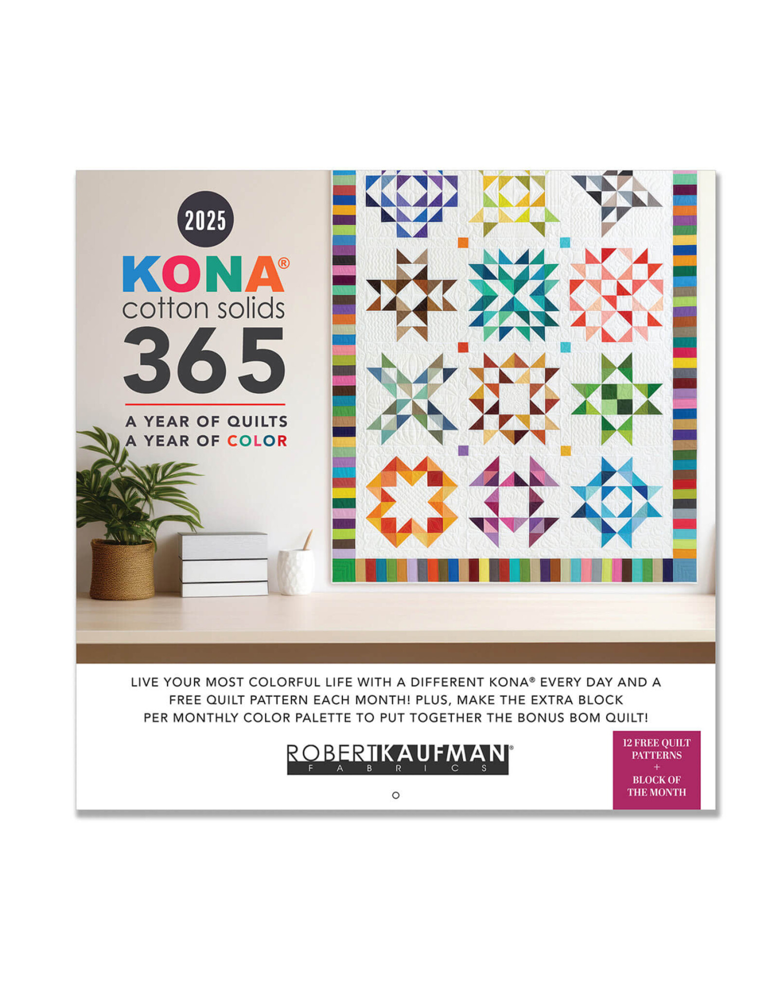 Robert Kaufman Kona Cotton Kalender 2025