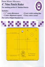 Marti Michell Marti Michell - 4 inch Nine Patch Ruler