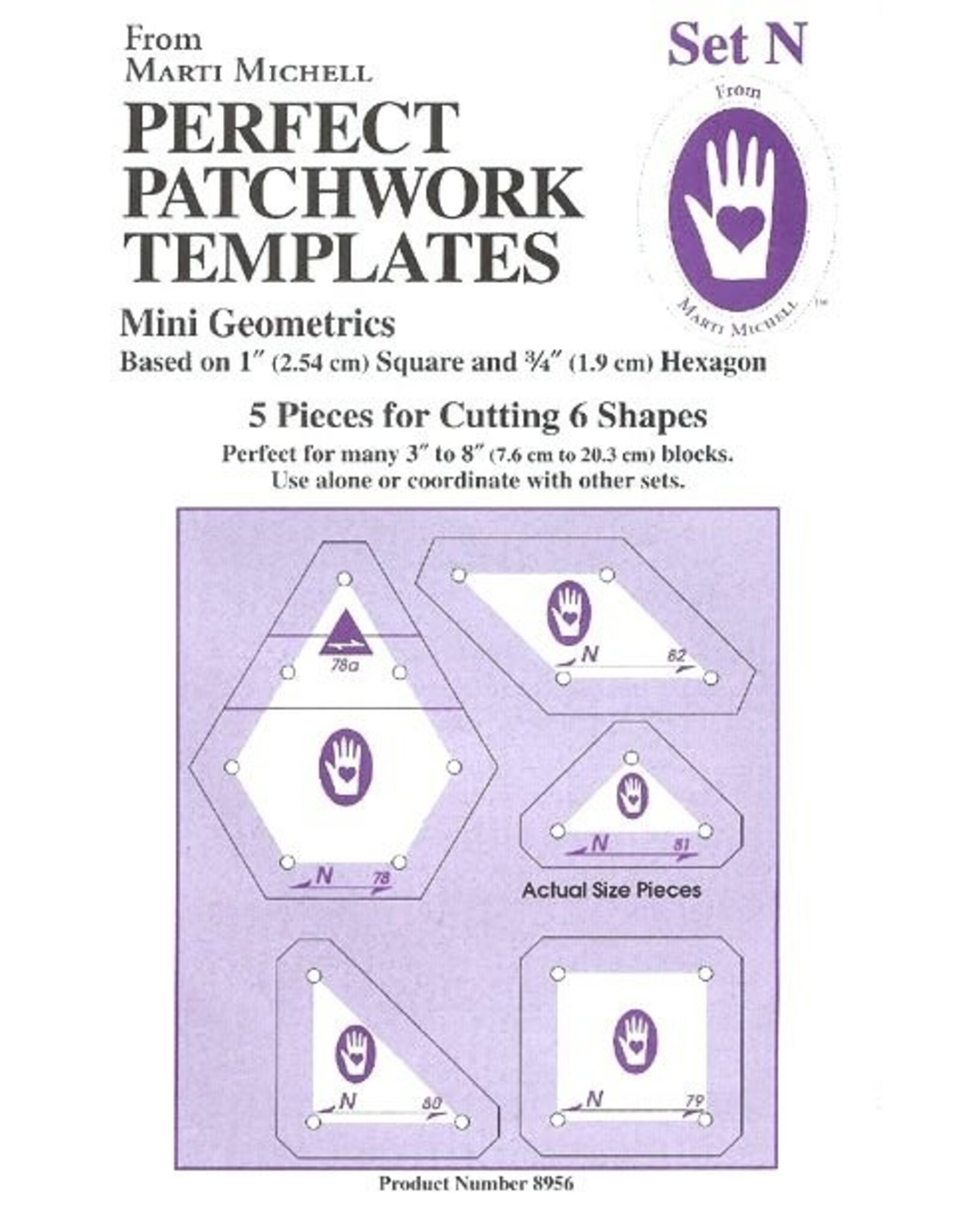 Marti Michell Marti Michell - Set N - Mini Geometrics - Perfect Patchwork Templates