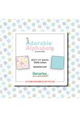 Benartex Benartex - Adorable Alphabet - Charm Pack - ADOR5PK