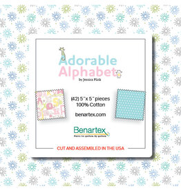 Benartex Adorable Alphabet - 5 x 5 Pack