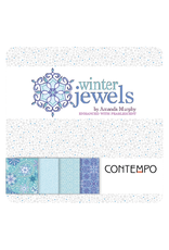 Benartex Contempo Studio - Amanda Murphy - Winter Jewels - Strip-pies - TWJWPK