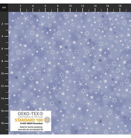 Stof Fabrics We Love Christmas - Stars Blue / Silver