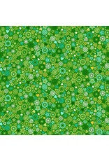Makower UK Makower UK - Christmas Brights - Merry Motifs Green - 024-G