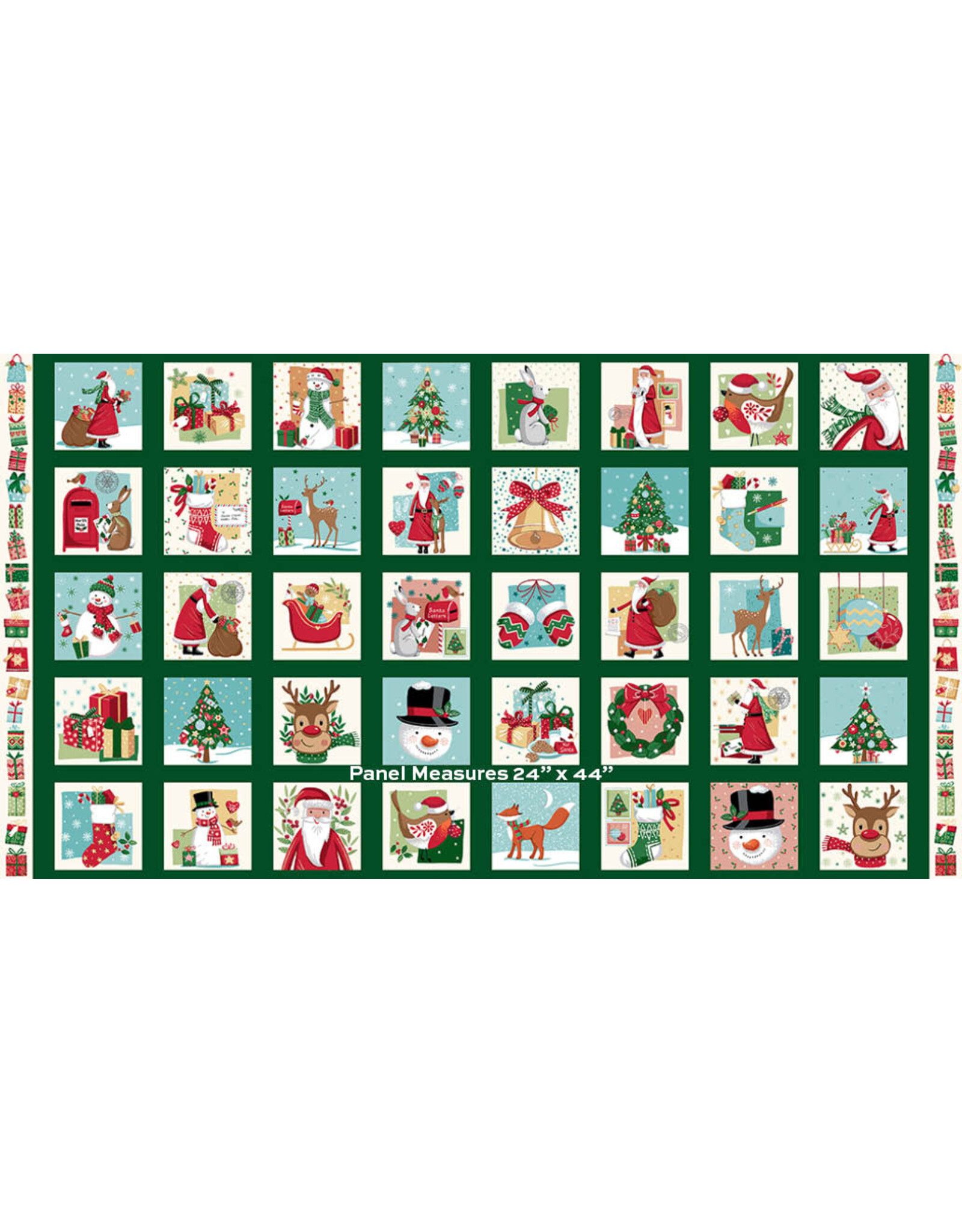 Makower UK Christmas Wishes - Squares