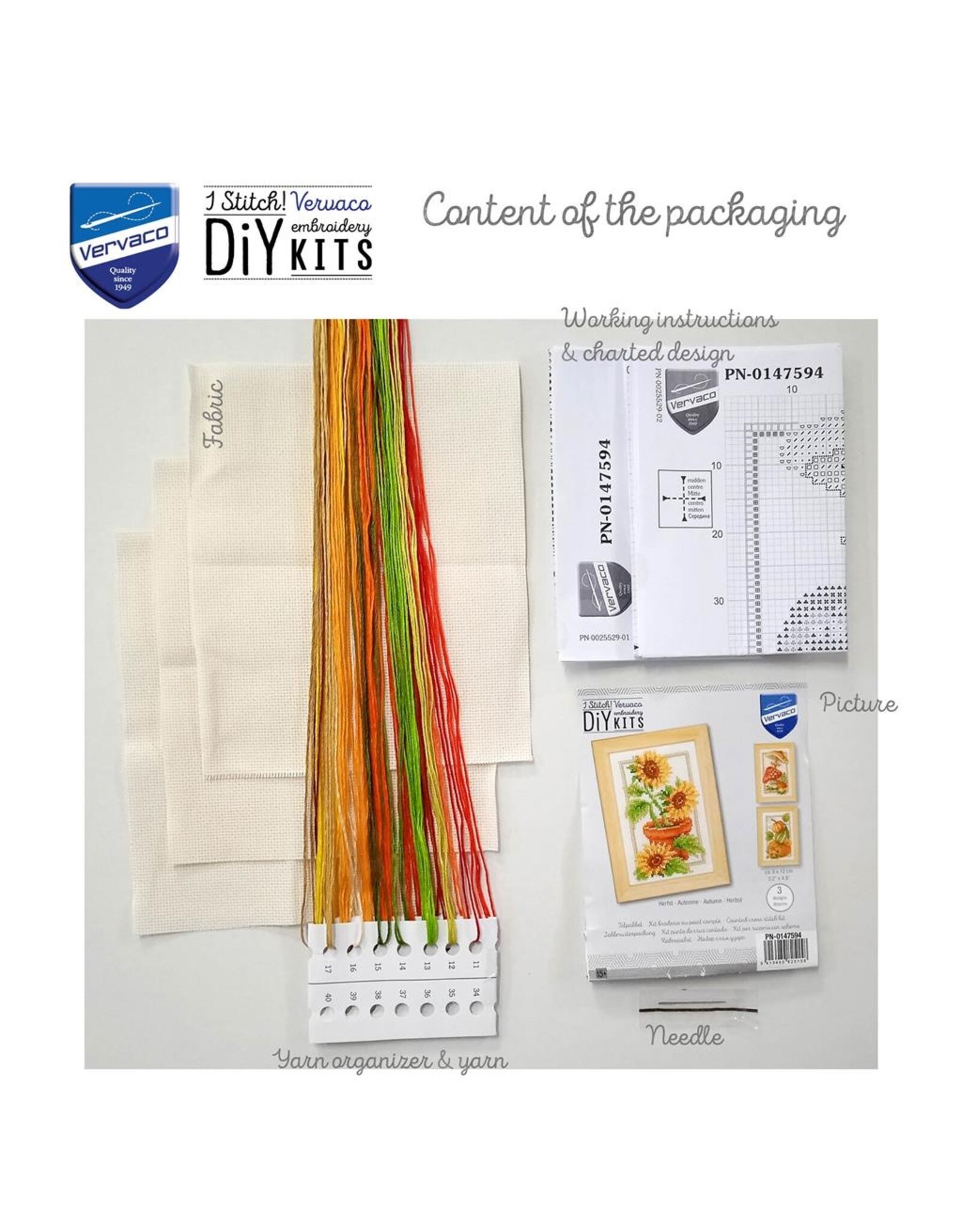 Vervaco Vervaco - Mini Embroidery Kit - Autumn - PN-0147594