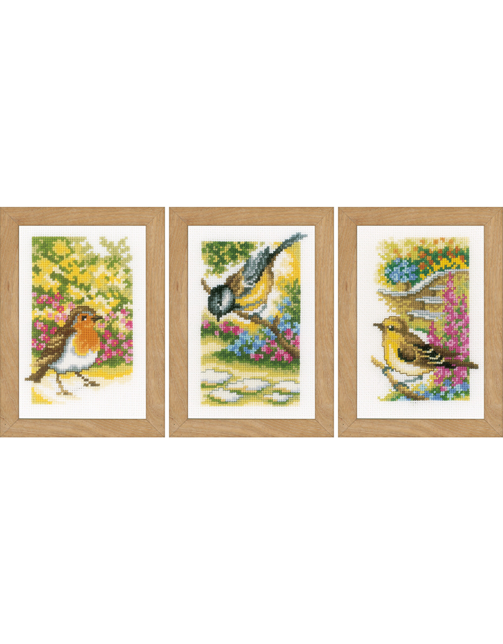 Vervaco Vervaco - Mini Embroidery Kit - Birds in the Garden - PN-0155883