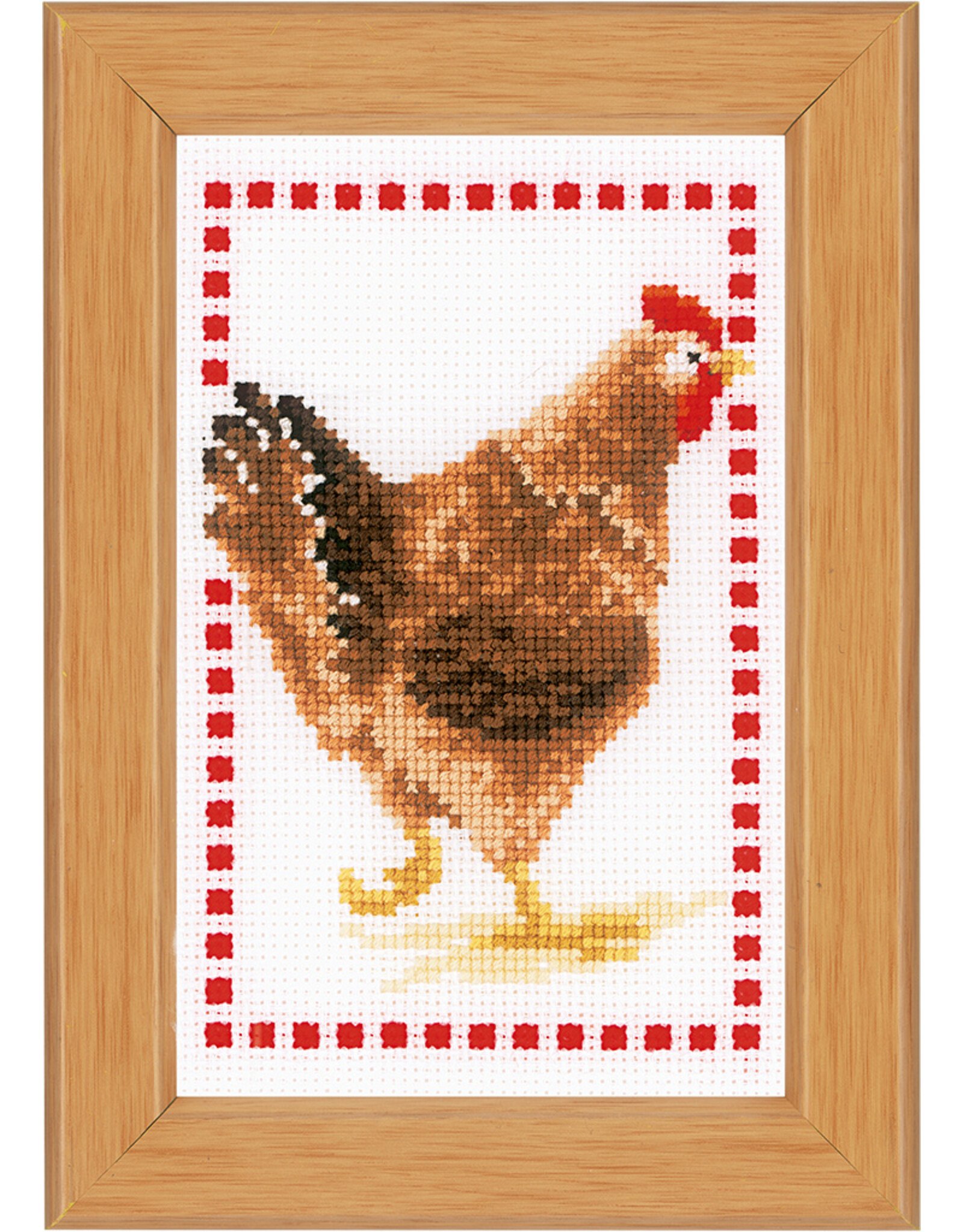 Vervaco Vervaco - Mini Embroidery Kit - Chickens - PN-0146565