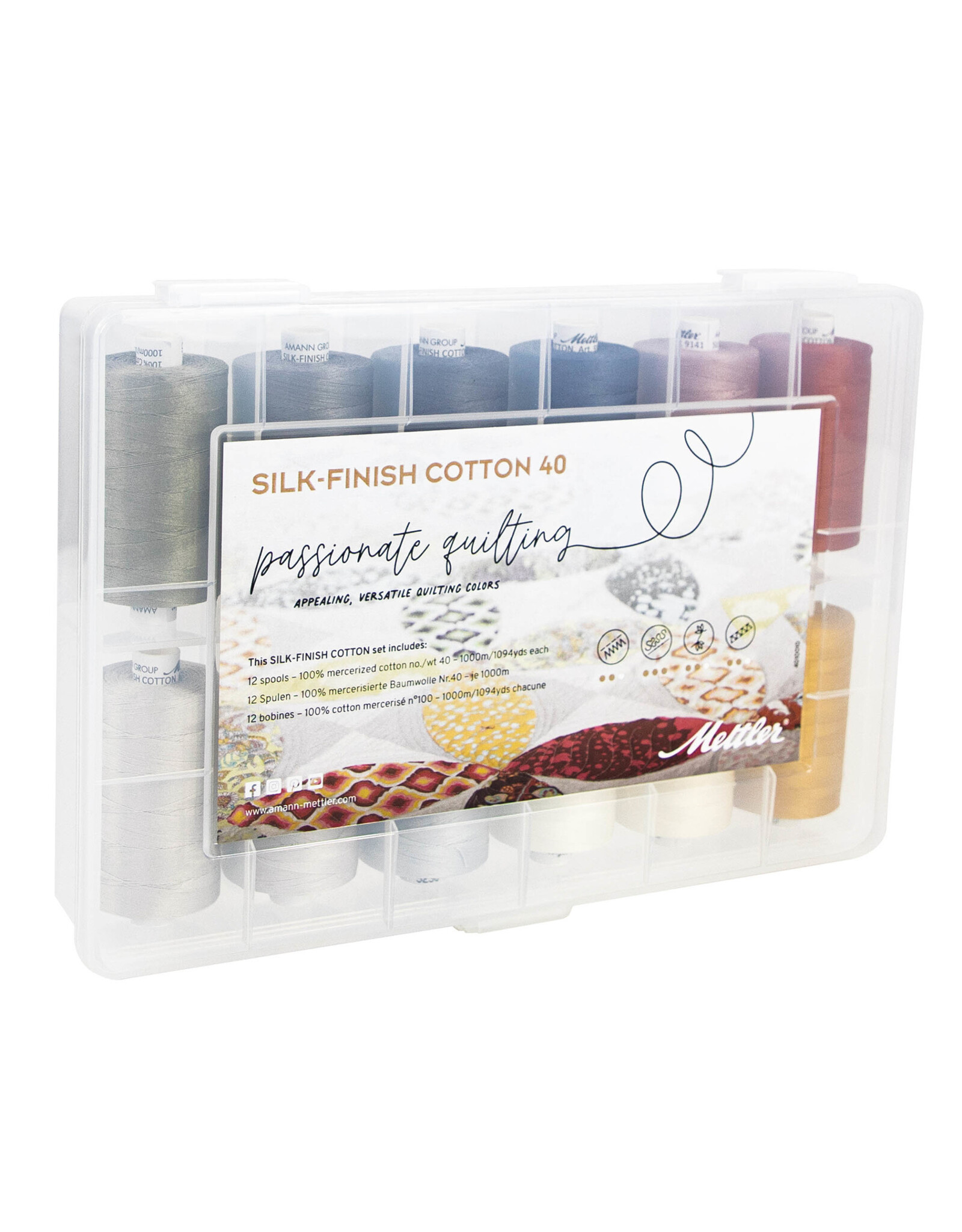Mettler Silk Finish Cotton 40 - Quilting Kit - Passionate Quilting