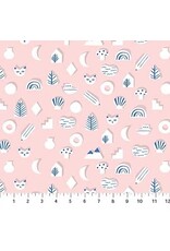 Figo Moonlit Voyage - Cats Cutouts in Pink coupon (± 42 x 110 cm)