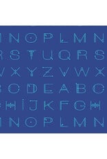 Andover Giucy Giuce - Scrawl - Deco Letters Electric Blue - 1217-B