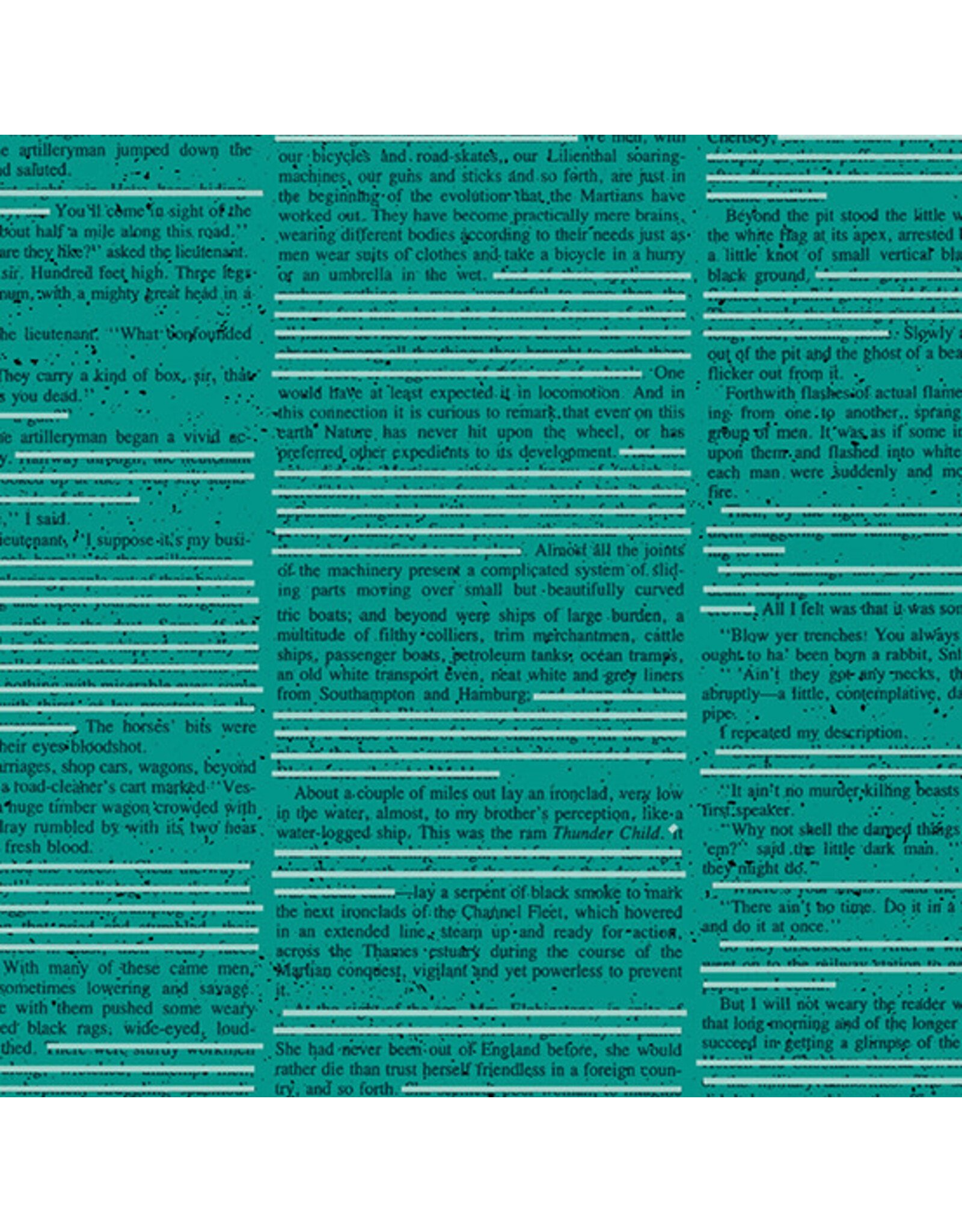 Andover Giucy Giuce - Scrawl - Redacted Redux Cyan - 1213-T