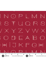 Andover Giucy Giuce - Scrawl - Deco Letters Crimson - 1217-R