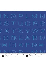 Andover Giucy Giuce - Scrawl - Deco Letters Electric Blue - 1217-B