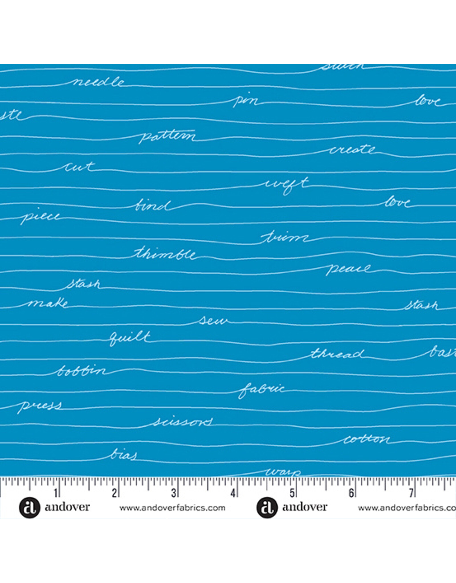 Andover Giucy Giuce - Scrawl - Longhand Sea - 1216-B