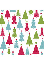Benartex Contempo Studio Joy - Jolly Trees White/Multi