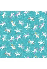 Makower UK Makower UK - Fairy Dust - Unicorn Teal - 050-T