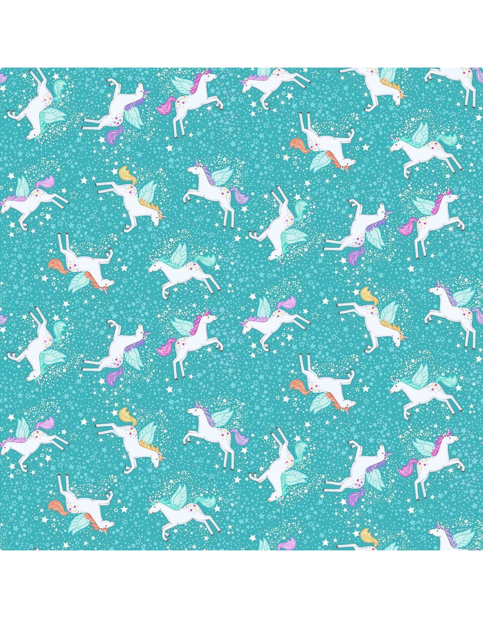 Makower UK Makower UK - Fairy Dust - Unicorn Teal - 050-T