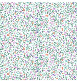 Makower UK Fairy Dust - Flower Trail White