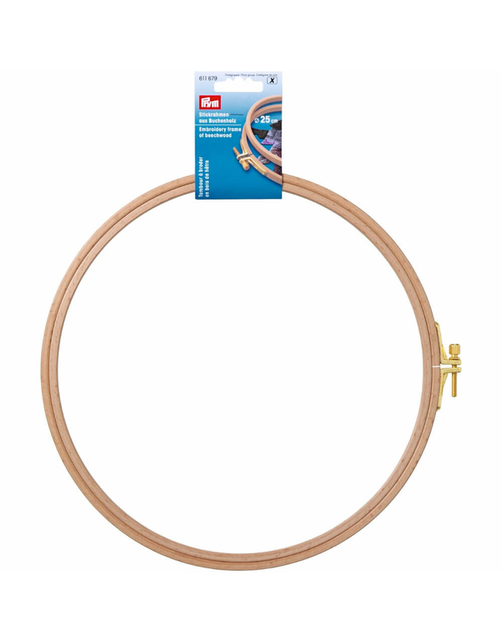 Prym Borduurring hout - rond - 25 cm - 611 679