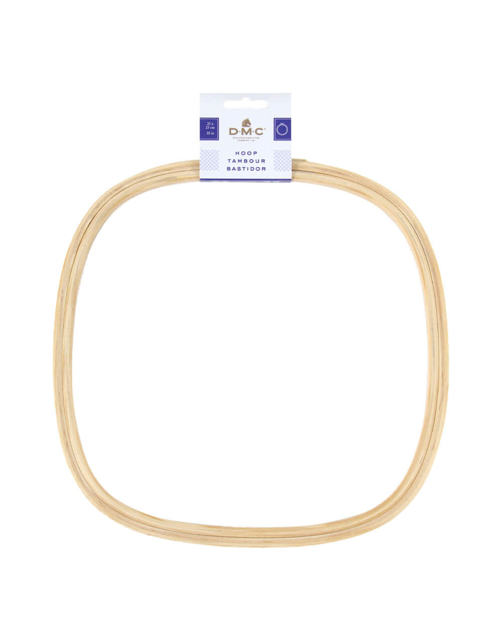 DMC Borduurring hout - vierkant - 25 x 25 cm