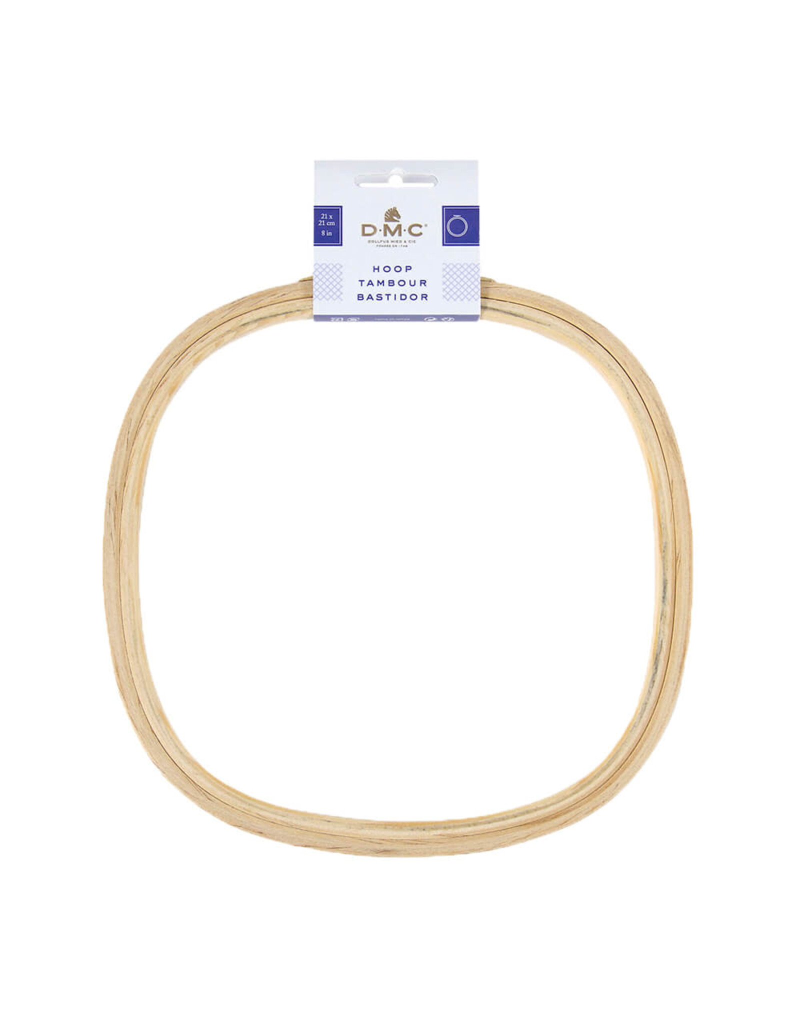 DMC Borduurring hout - vierkant - 21 x 21 cm