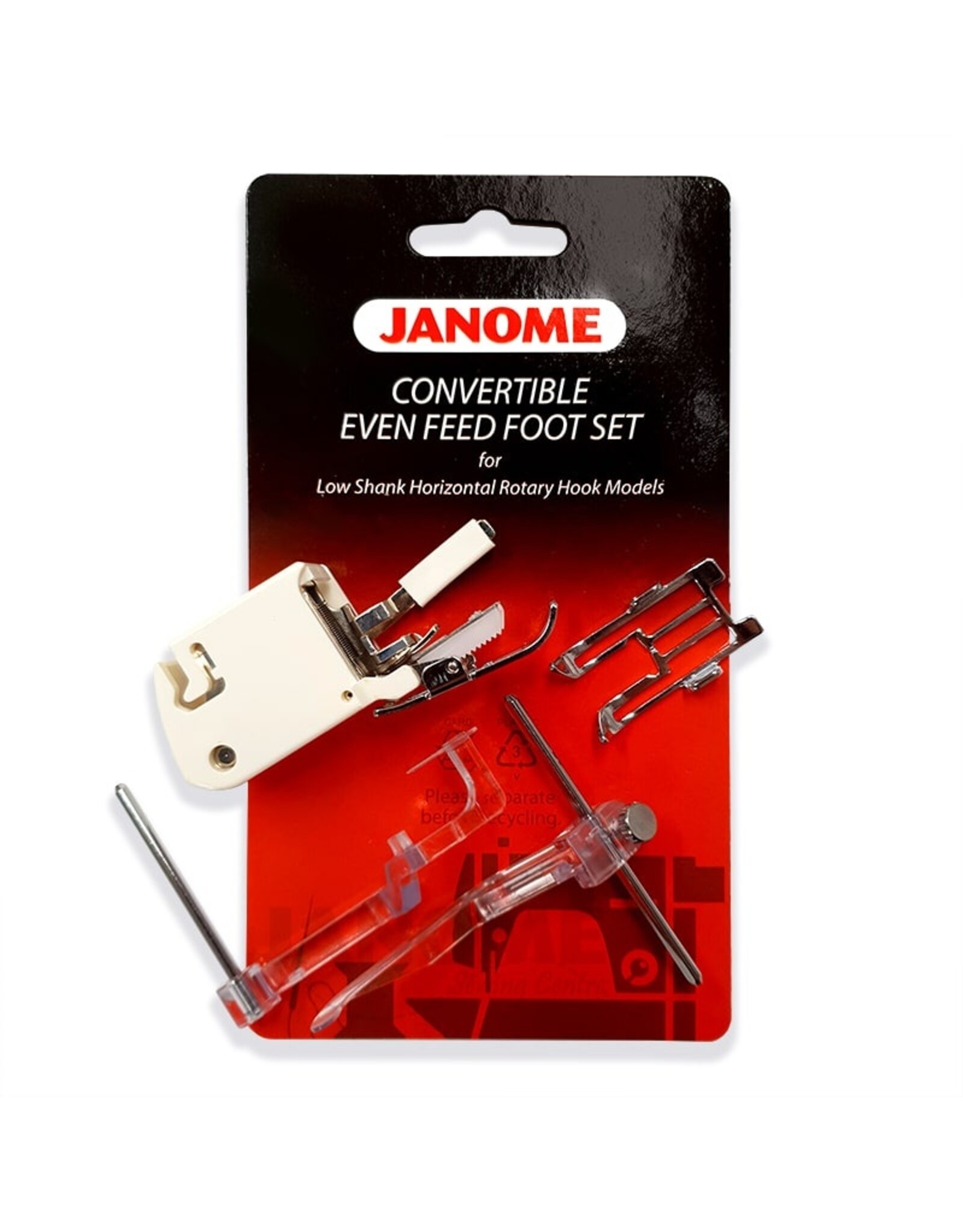 Janome Boventransportvoet - met verwisselbare voorkant - 214-517-004