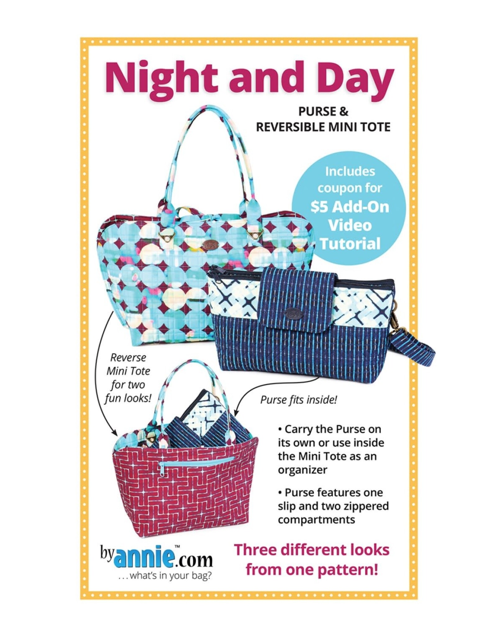 ByAnnie ByAnnie - Night and Day - by Annie pattern for bag - PBA298