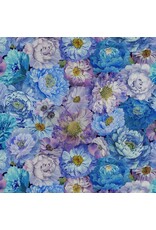 Timeless Treasures Butterfly Dreams - Fancy Packed Floral Multi